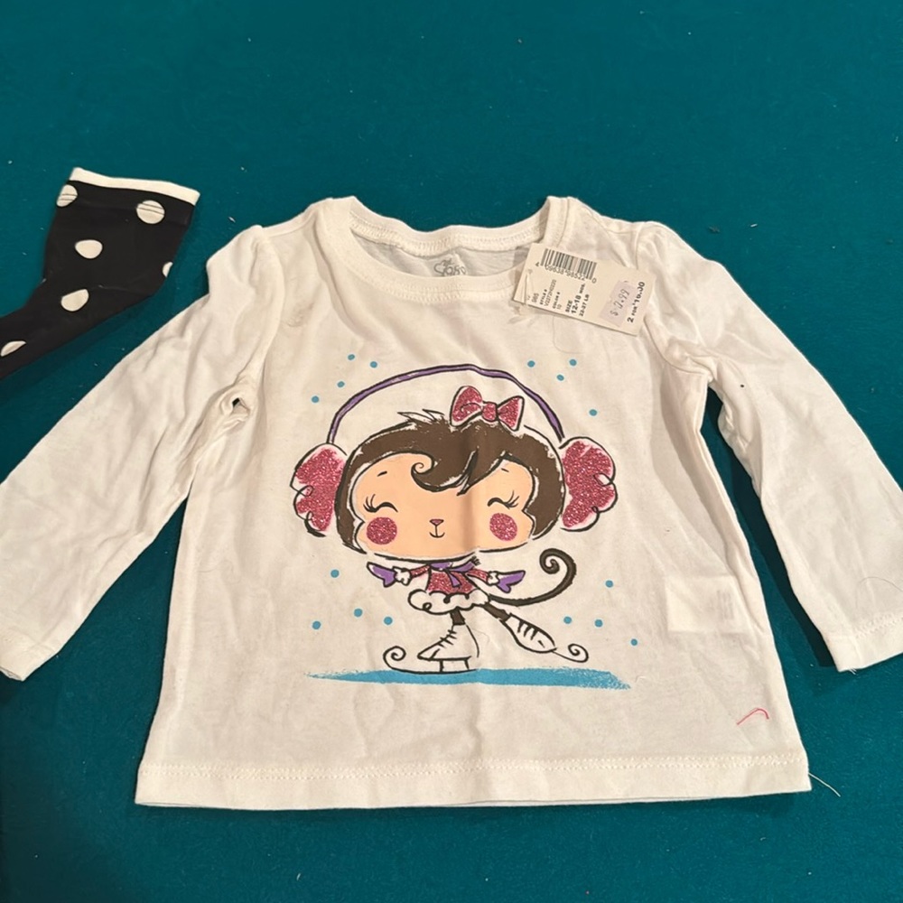 2 Cute tops for girls 12-18months